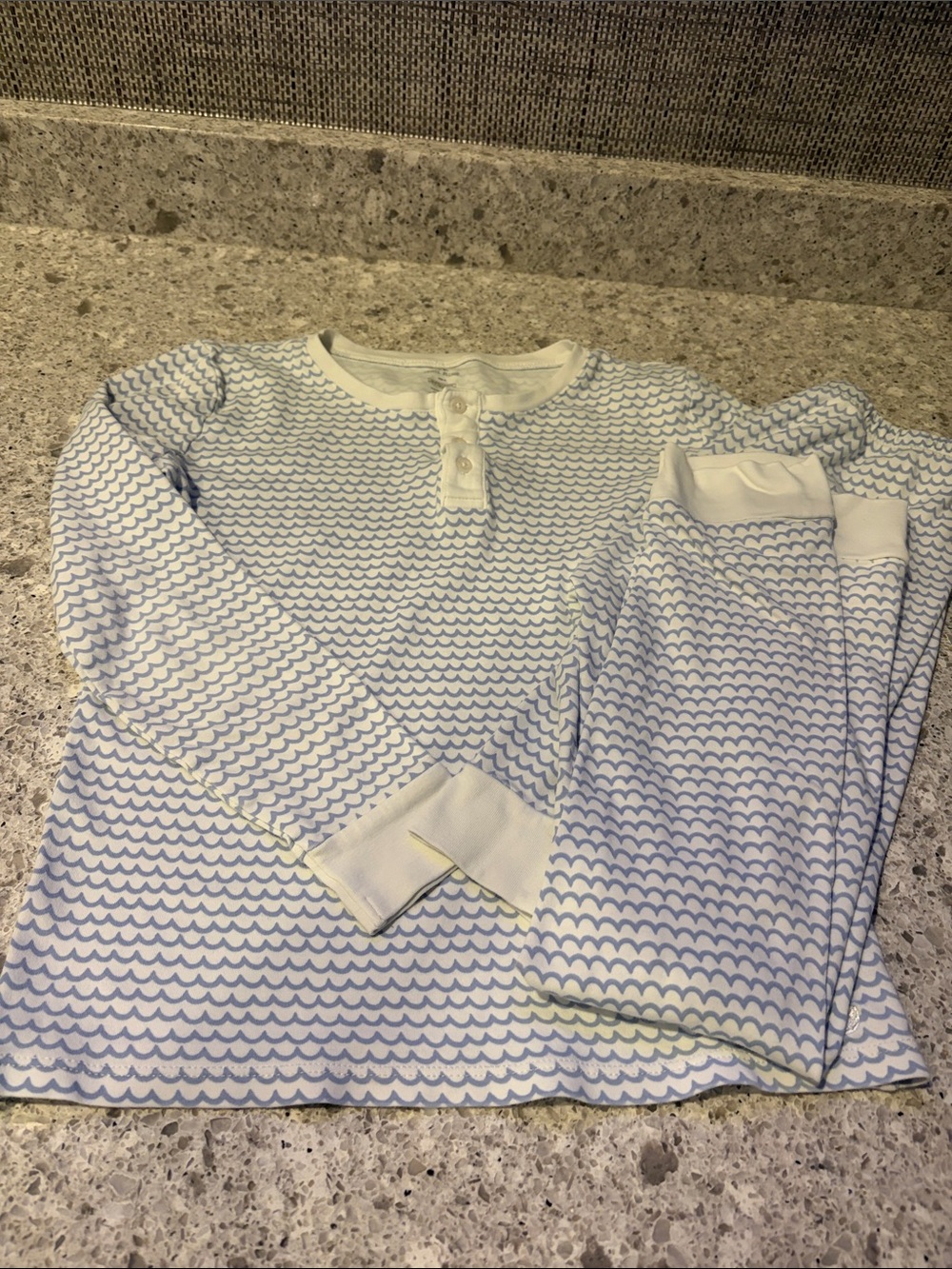 Petite Plume Kids Snug Blue Mer Pajama Set